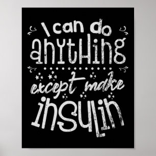 Poster Diabetes Diabéticos Insulina T1d