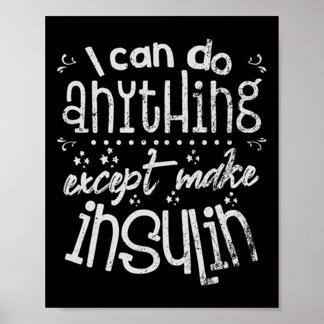 Poster Diabetes Diabéticos Insulina T1d (Frente)