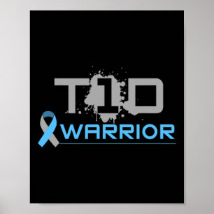 Poster Diabetes - Diversão Tipo 1 Sensibilização para a D