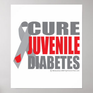 Póster Diabetes juvenil da cura