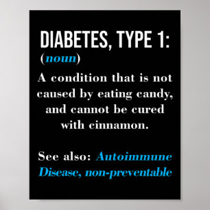Poster Diabetes Tipo 1 Definição Doença Autoimune