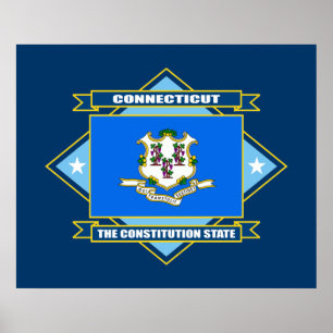 Póster Diamante de Connecticut