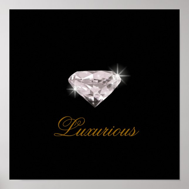 Póster diamante luxuoso (Frente)