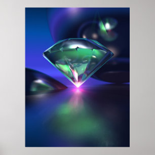 Poster Diamante no roxo