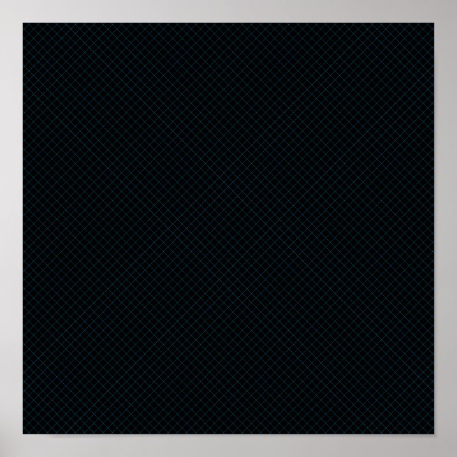 Poster diamantes cyan sem costura (Frente)