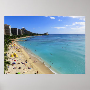 Póster Diamond Head e Waikiki