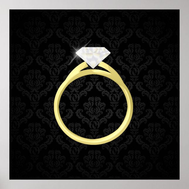 Poster Diamond Solitaire Ring (Frente)
