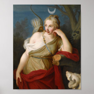 Poster Diana, Deusa da Caça Pietro Rotari