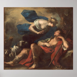 Poster Diana e Endimião - Luca Giordano Cartaz de Arte Fi