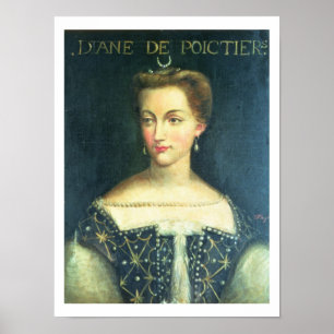 Poster Diane de Poitiers (óleo em canvas)