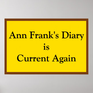 Poster Diário Atual da Anne Frank