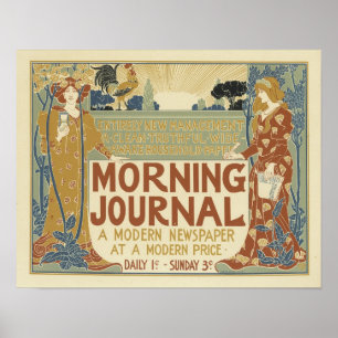 Poster Diário De Manhã Um Jornal Moderno