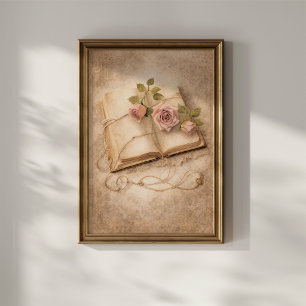 Poster Diário Vintage Rose