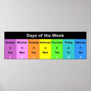 Poster Dias da Semana
