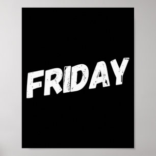 Poster Dias da semana de sexta-feira
