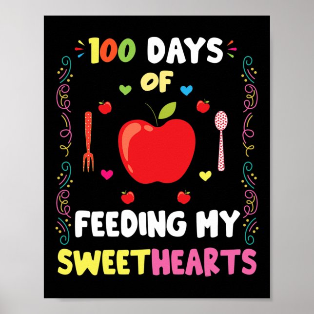 Poster Dias De Almoço Da Escola Citação De Dama Para Almo (Frente)