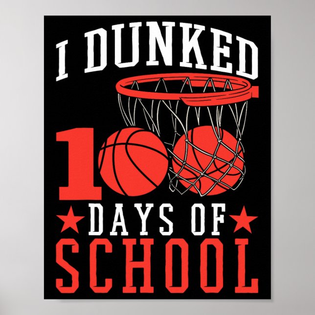 Poster Dias De Crianças De Basquete Na Escola (Frente)