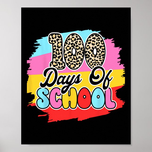 Poster Dias De Escola 100 Dias Mais Inteligentes 100 Dias (Frente)