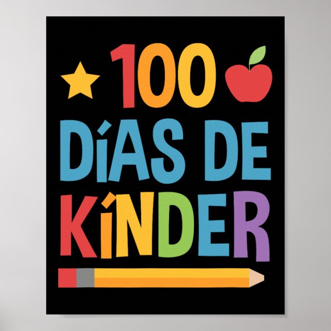 Poster Dias de Kinder - Espanhol (Frente)