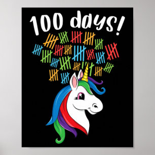 Poster Dias De Menina De Figurino Na Escola Kid Unicorn R