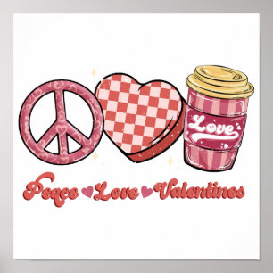 Poster Dias de os namorados de Paz e Amor Presente de N