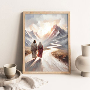 Poster Dias de Triunfo, Pintura Cristã, Jesus Caminhando