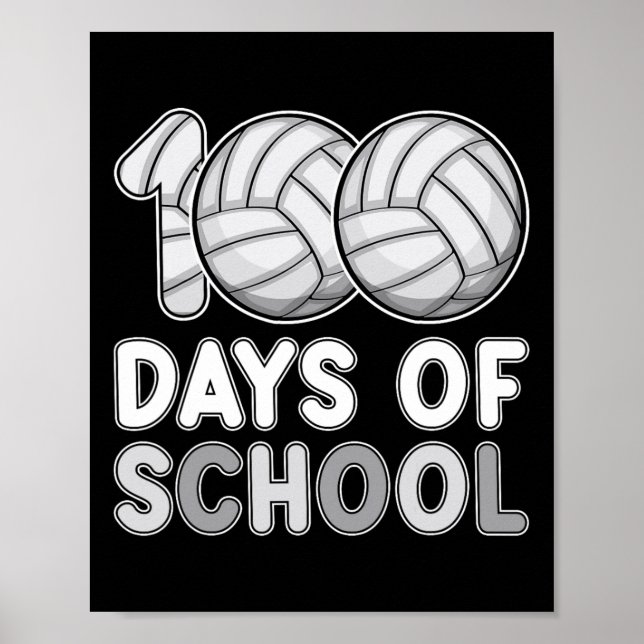 Poster Dias De Voleibol Escolar 100º Dia De Amor Escolar (Frente)
