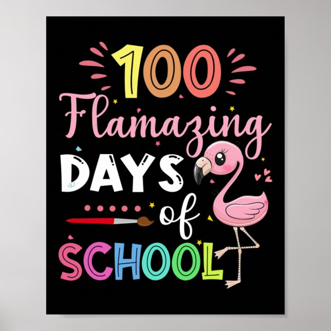 Poster Dias Incríveis De Ensino De Estudantes Flamingo, C (Frente)