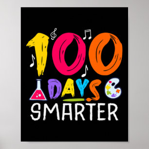 Poster Dias Mais Inteligentes - 100 Dias De Escola Consid