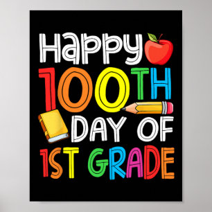 Poster Dias Mais Inteligentes Primeiro Grau 100º Dia da E