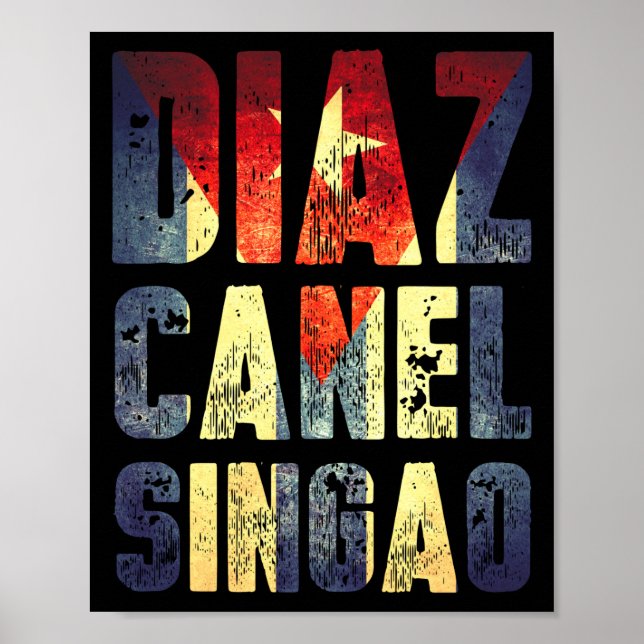 Poster Diaz Canel Singao (Frente)