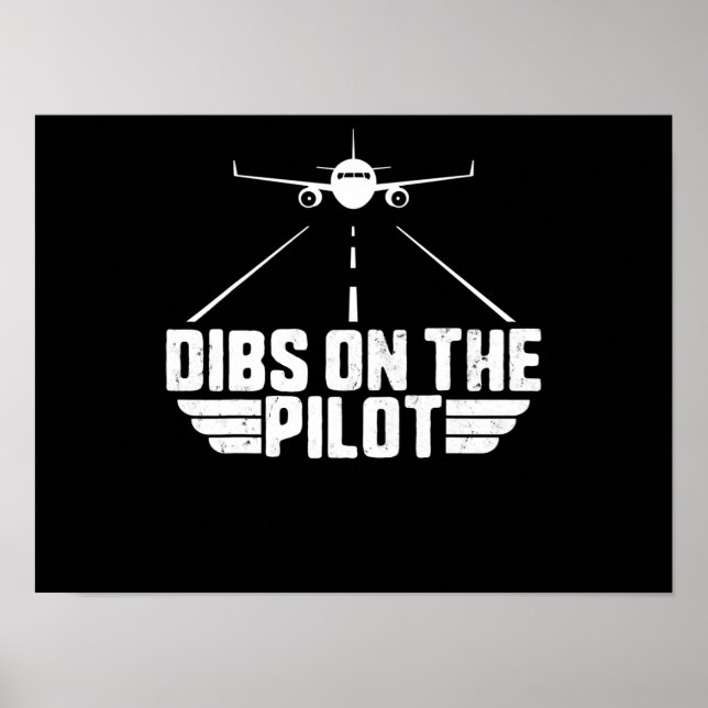 Poster Dibs No Avião-Piloto Namorada (Frente)