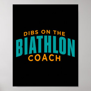 Poster Dibs No Treinador De Biatlo Engraçado Biathlon Coa