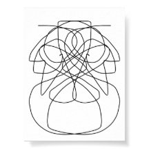 Dibujo de arte de líneas abstractas