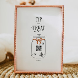 Poster Dicas do Dia das Bruxas Digitalizar Código QR Caix