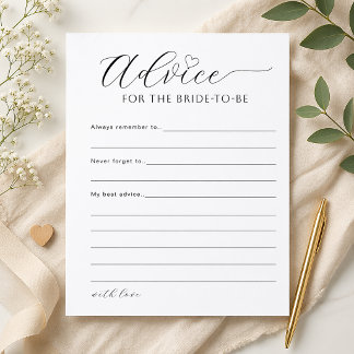 Poster Dicas para a Noiva Jogo Imprimível para Chá de Pan