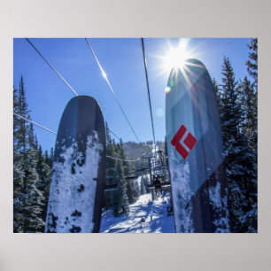 Poster Dicas para cima // Skilift Andando Blue Mountain