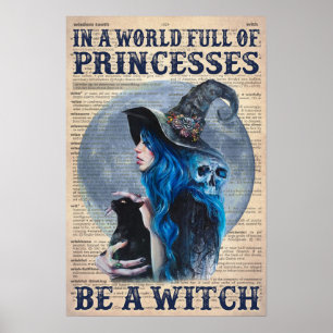 Poster Dicionário Um Cheio Mundial De Princesas É Uma B