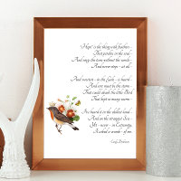 Dickinson Hope Poem