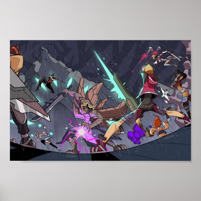 Poster Dickson batalhe Xenoblade Chronicles (Frente)