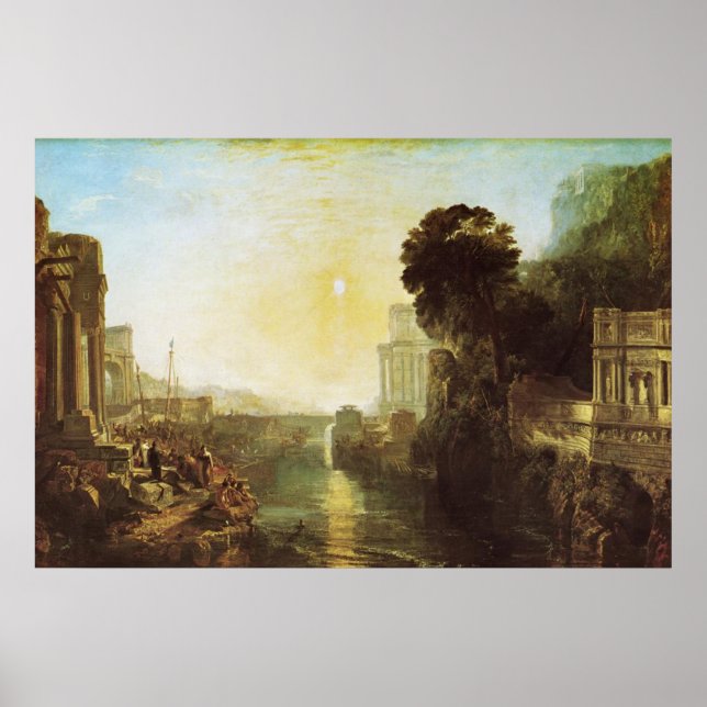 Póster Dido Building Carthage Canvas Print (Frente)