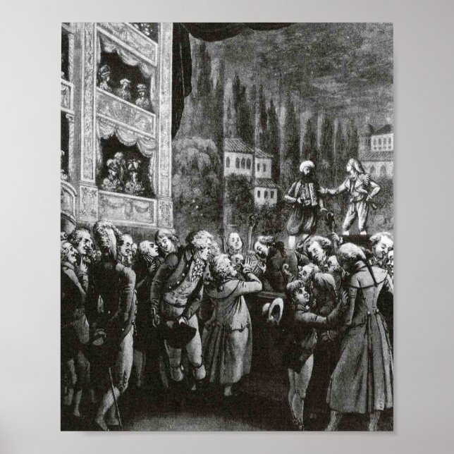 Poster Die Entführung aus dem Serail Oper Amadeus Mozart (Frente)