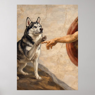 Poster Die Erschaffung des Husky