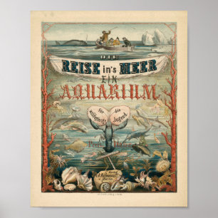 Poster Die Reise in's Meer, Ein Aquarium   Carl Reinhardt