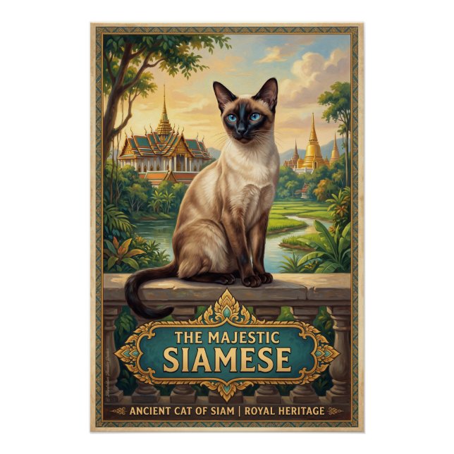 Póster Die Siamkatze  (Frente)