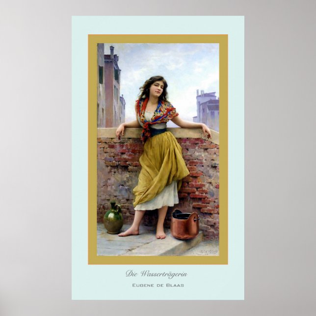 Poster Die Wasserträgerin ~ Eugene de Blass (Frente)