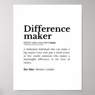 Poster Diferença de Criador - Cotação Inspiracional