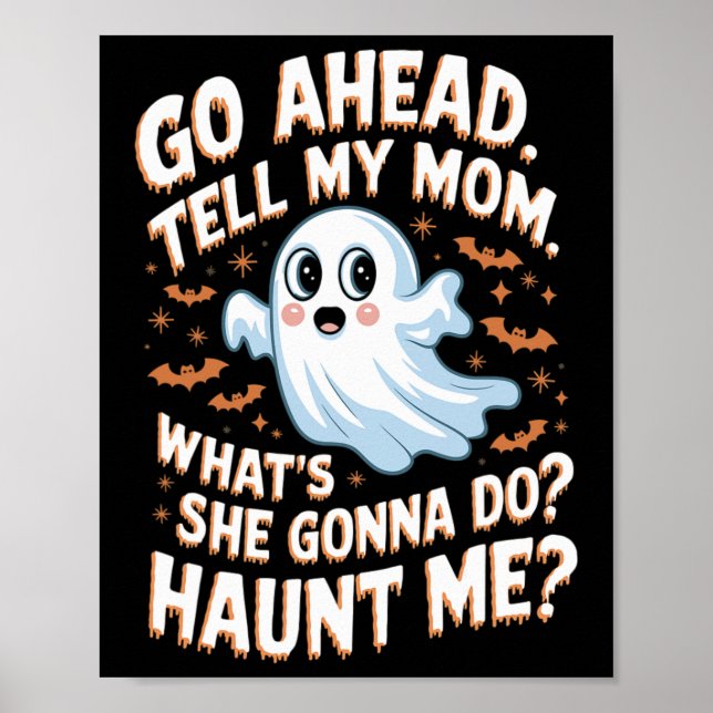 Poster Diga à minha mãe o que ela vai me assombrar (Frente)