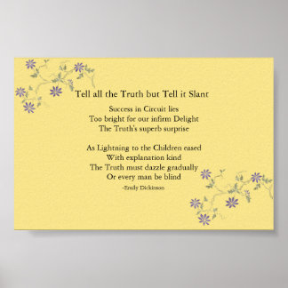 Póster Diga a verdade, mas diga-a ao Slant