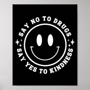 Poster Diga às Drogas Diga à Semana da Fita da Gentileza